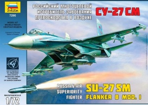 Zvezda 7295 SU-27 SM Flanker B Mod.1 Russian Air Superiority Fighter
