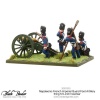 Napoleonic French Imperial Guard Foot Artiller firing howitzer