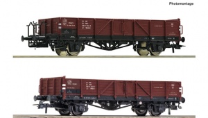 ROCO 76281 Zestaw dwa wagony towarowe ( Wddt , Wddth ) PKP EP.IV