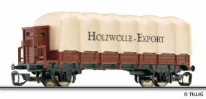 Tillig 14649 Wagon platforma Holzwolle - Export