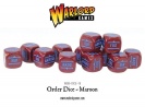 WARLORD WGB-DICE-16 Order Dice pack - Maroon Kostki