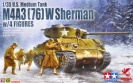 ASUKA MODEL 35-048 U.S. MEDIUM TANK M4A3 (76) W SHERMAN w/4 FIGURES