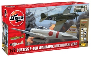 Airfix A50127 Curtiss P-40B WARHAWK + Mitsubishi ZERO
