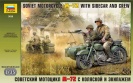 Zvezda 3639 SOVIET MOTORCCYCLE M-72  WITH SIDECAR AND CREW
