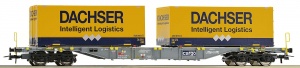 ROCO 76920 Wagon platforma CARGO SBB z kontenerami DACHSER