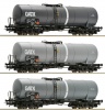 ROCO 67125 Zestaw 3 wagonów cystern GATX