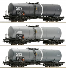 ROCO 67125 Zestaw 3 wagonów cystern GATX