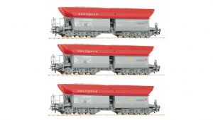 ROCO 67154 Zestaw 3 wagony Faalns PRIVAT Logserv Ep.VI