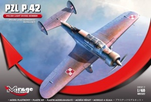 MIRAGE HOBBY 481320 PZL P.42 POLSKI LEKKI BOMBOWIEC NURKUJĄCY