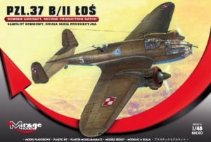 MIRAGE HOBBY 481310 PZL.37 B/II LOŚ SAMOLOT BOMBOWY, DRUGA SERIA PRODUKCYJNA