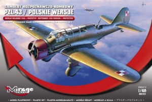 MIRAGE HOBBY 481313 SAMOLOT ROZPOZNAWCZO-BOMBOWY PZL.43/POLSKIE WERSJE WERSJE WOJENNE 1939+PROTOTYP