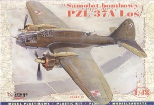 MIRAGE HOBBY 48131 SAMOLOT BOMBOWY PZL 37A ŁOŚ