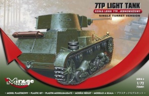 MIRAGE HOBBY 726001 7TP LIGHT TANK CZOŁG LEKKI 7TP, JEDNOWIEŻOWY