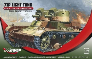 MIRAGE HOBBY 726002 7TP LIGHT TANK CZOŁG LEKKI 7TP, DWUWIEŻOWY