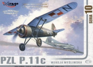 MIRAGE HOBBY 481001 FIGHTER AIRCRAFT PZL P.11c POLISH AIR FORCE