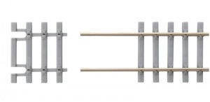 PIKO 55151 A-Gleis Zakończnie toru typu Flex BS-GE31 z betonowymi podkładami