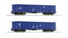 ROCO 76044 Zestaw 2 wagony odkryte Eanos PKP Cargo EP.VI