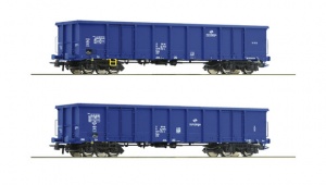 ROCO 76044 Zestaw 2 wagony odkryte Eanos PKP Cargo EP.VI