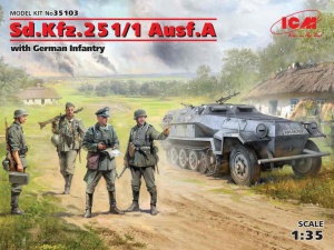 ICM 35103 Sd.Kfz.251/1 Ausf.A with German Infantry