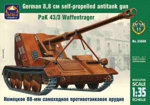 ARK MODELS 35008 German 8,8 cm self-propelled antitank gun PaK 43/3 Waffentrager