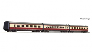 ROCO 74079 Zestaw 3 wagony osobowe do pociągu BR601 DB EP.IV Alpen-See-Express