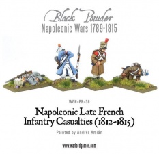 WARLORD WGN-FR-36 Napoleonic Late French Casualties (1812-1815)