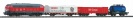 PIKO 57154 Zestaw Startowy pociąg towarowy DB Cargo tory na nasypie