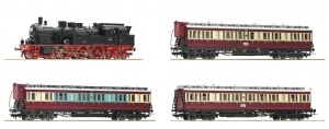 ROCO 61478 Zestaw 4-części pociąg osobowy  z parowozem BR78 DRG Ep.II DCC Sound