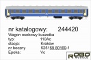 ROBO 244420 Wagon kuszetka 110Ab PKP Ep.Vc St. Kraków