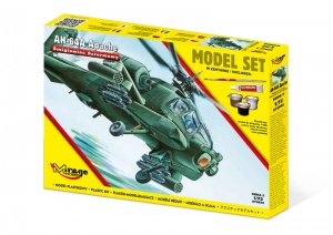 MIRAGE HOBBY 872094 AH-64A Apache ŚMIGŁOWIEC SZTURMOWY MODEL START SET