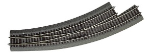 ROCO 42570 zwrotnica łukowa lewa BWl5/6 Roco Line tor na podtorzu gumowym