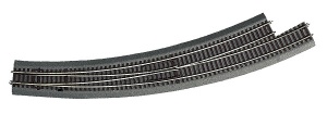 ROCO 42568 zwrotnica łukowa lewa BWl9/10 Roco Line tor na podtorzu gumowym