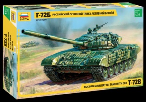 Zvezda 3551 Russian Main Battle Tank With ERA T-72B