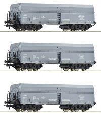 ROCO 76008 Zestaw 3 wagony samowyładowcze Fals PKP Ep.V