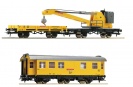 ROCO 5100002 Zestaw start pociąg techniczny z dźwigiem Diesel BR 212 DB Ep. VI