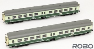 ROBO 302011 Zestaw 2 wagony 101A 2kl. PKP Ep.IVc St. Korsze ryflaki oświetlenie LED