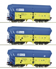 ROCO 6600136 Zestaw 3 wagony samowyładowcze FALNS PKP Cargo Ep.V-VI