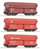 ROCO 6600135 Zestaw 3 wagony samowyładowcze FALNS DB AG Schenker Ep.VI