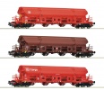 ROCO 6600153 Zestaw 3 wagony samowyladowcze DB Cargo Ep.VI