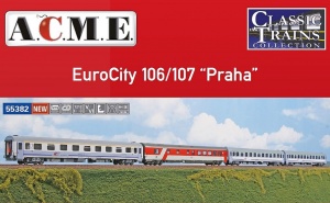 ACME 55382 Zestaw 4 wagony pociąg EuroCity 106/107 PKP IC 