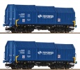 ROCO 6680008 Zestaw 2 wagony teleskopowe PKP Cargo Ep.VI skala TT