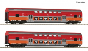 ROCO 6280047 zestaw 2 wagony piętrowe POLREGIO Ep.VI skala TT
