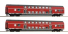 ROCO 6280009 zestaw 2 wagony piętrowe DB AG Ep.VI skala TT